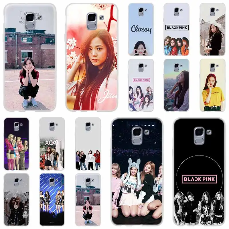 

BLACKPINK BLACK PINK JISOO For Phone Case Samsung Galaxy j6 J8 J7 J5 J3 J4 Plus 2018 2017 2016 J610 Prime Soft Silicone Coque