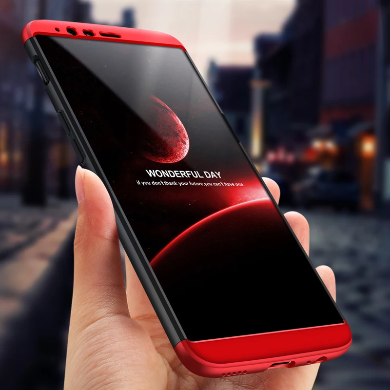 

Case for OnePlus 5T 6T One Plus 5T 6T Case Shockproof Full Protection Slim Hard PC Matte Case for OnePlus 6 5 Cover Screen Film