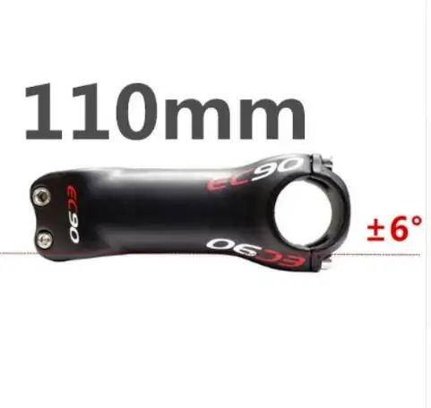 6 degrees 110mm EC90 углеродный стержень 6/17 класса, углеродный руль для шоссейного велосипеда, руль для велоспорта - Цвет: 6 degrees 110mm