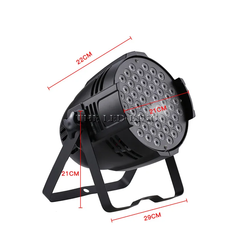 Светодиодный Par с ИК-пульт 54x12 Вт Алюминий сплав светодиодный Par RGBW 4in1 DMX512 стирка dj свет этапа disco вечерние свет Dj освещение