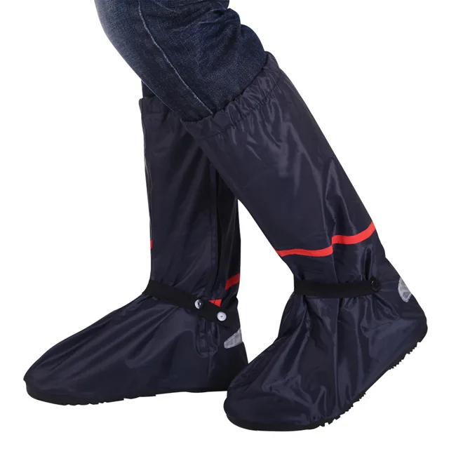 Reusable Waterproof Overshoes Mens Motorcycle Cycling Rain Boot Non