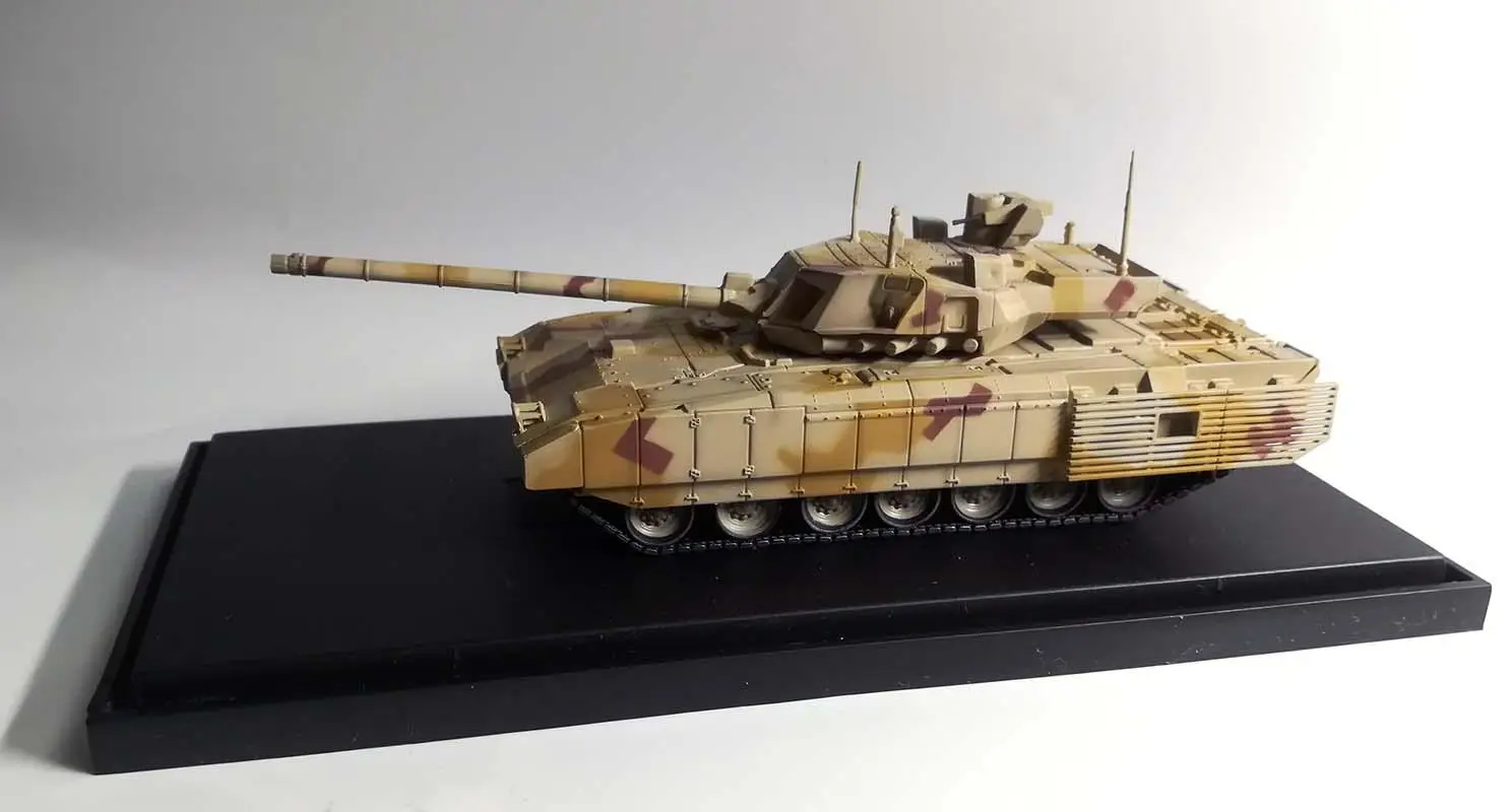 Россия T-14 Armata MBT пустынный камуфляж 1/72 Танк Panzerkampf Модель литья под давлением