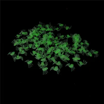 

100pcs DIY Decorative Spiders 2cm Spider Party Props Halloween Mini Black Luminous Spider Prank Joking Birthday Toys