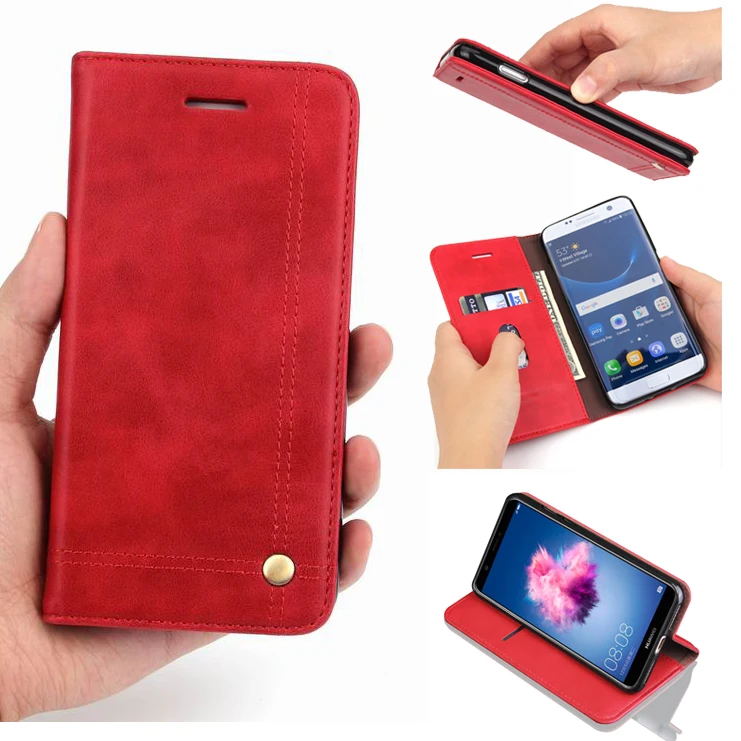 

Magnetic Case For Huawei Y6 Pro 2017 Luxury Wallet Flip Card Holder Phone Cover Bags For Huawei P9 Lite Mini / Enjoy 7 Case