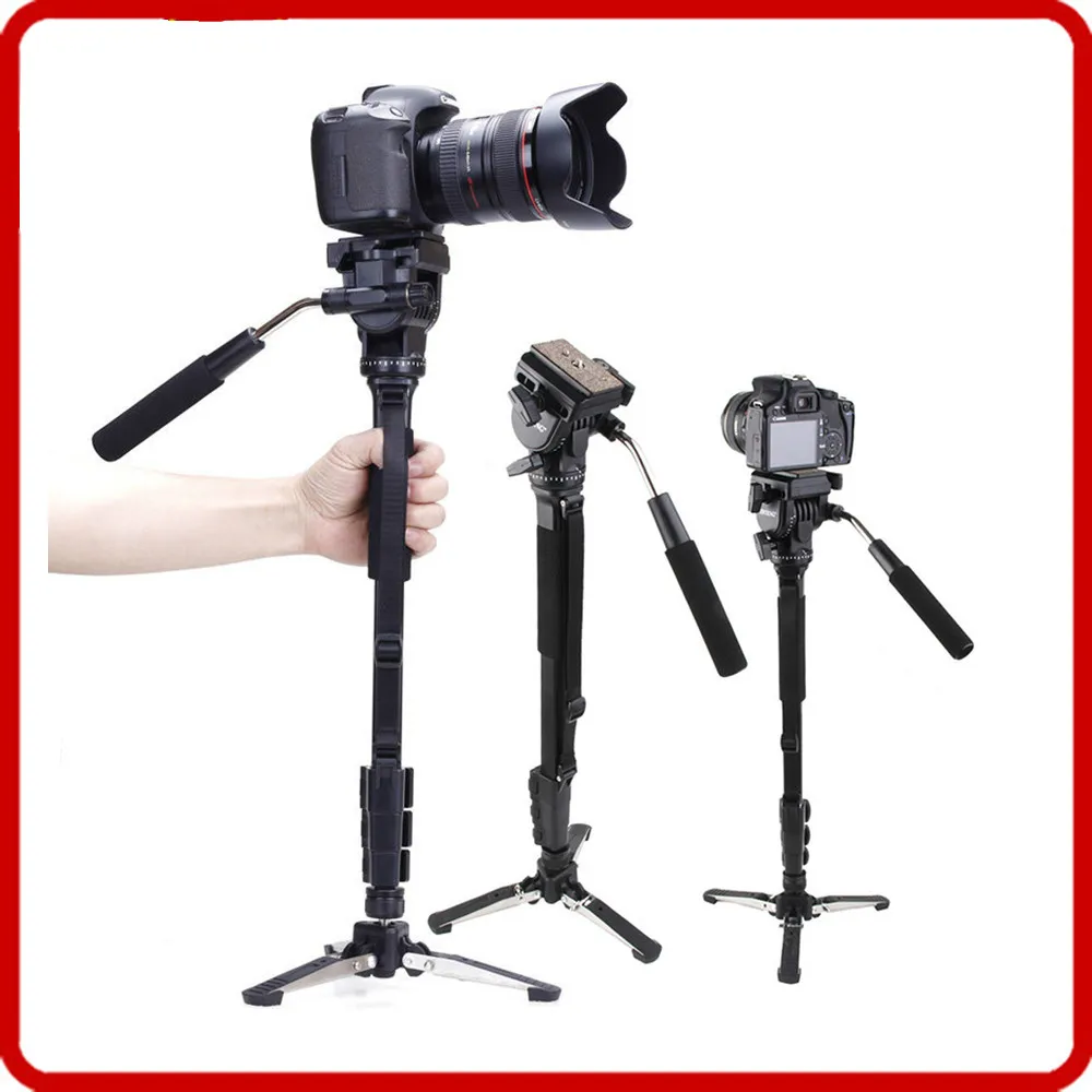 Vct288 цифровой Камера Pro монопод + флюид головкой мяч DV UniPod мобильного телефона Клип