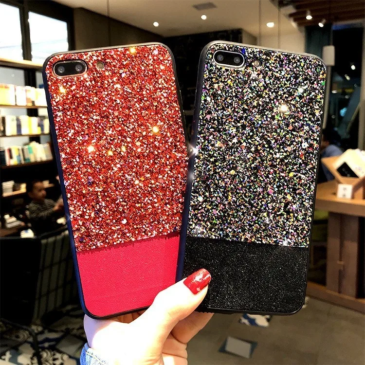 Luxury Silicone Bling phone Case For Iphone 6 6s 7 8 Plus X 5se 5 5s cover cases soft Tpu Capa Fundas 7plus |