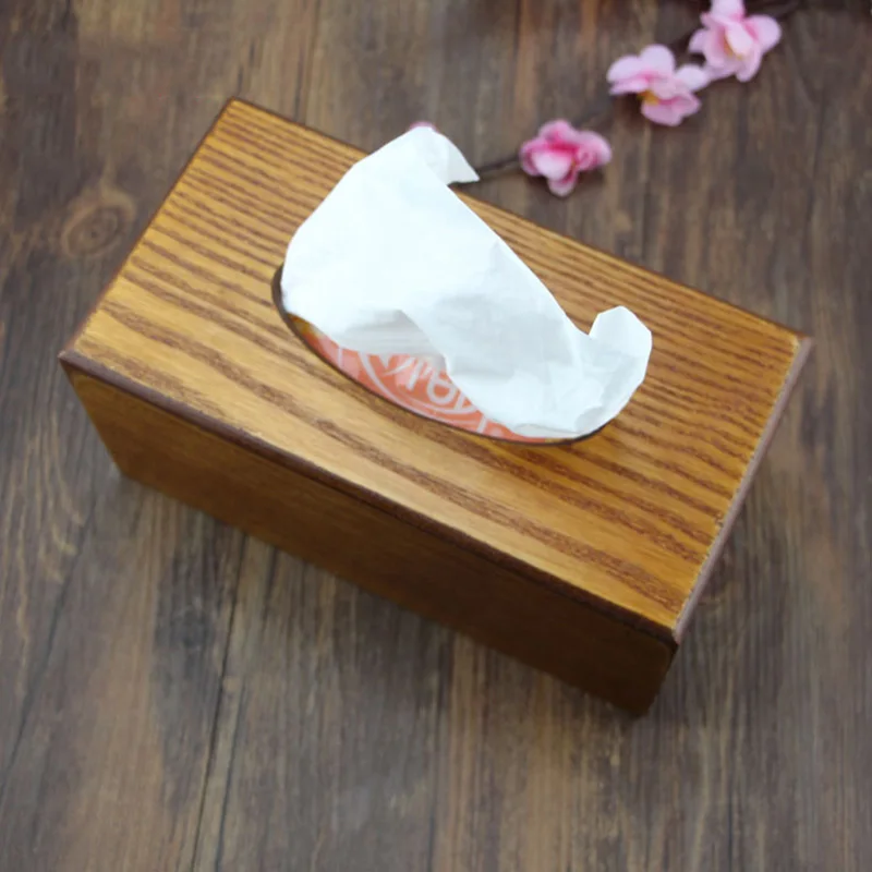 Простой бумажный ящик для хранения полотенец деревянный ящик коробка для салфеток домашний кухонный автомобиль украшение стола ресторана аксессуары Supp