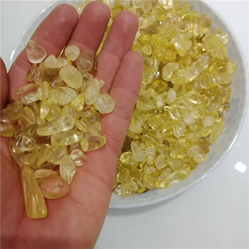100 г натуральный цитрин гравий желтый кристалл кварц для лечения минеральный Аквариум Украшение для цветочной вазы предметы мебели 10-20 мм