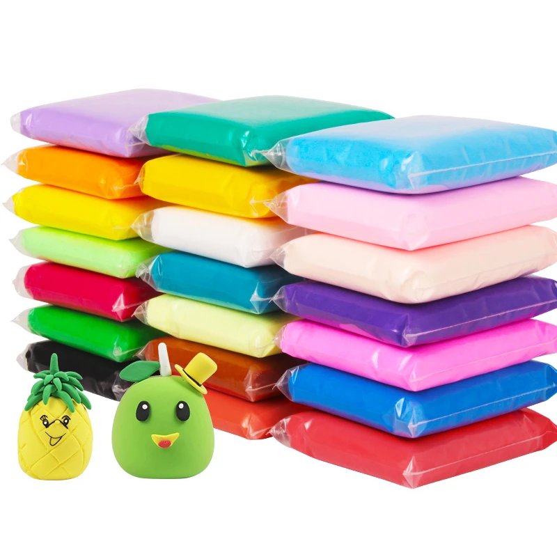 New Slime 12 24 36 Warna Lembut Kreatif Plastisin Anak Anak Belajar Polimer Clay Mainan Light Clay Cerdas Plasticine Mainan Hadiah Pemodelan Tanah Liat Aliexpress