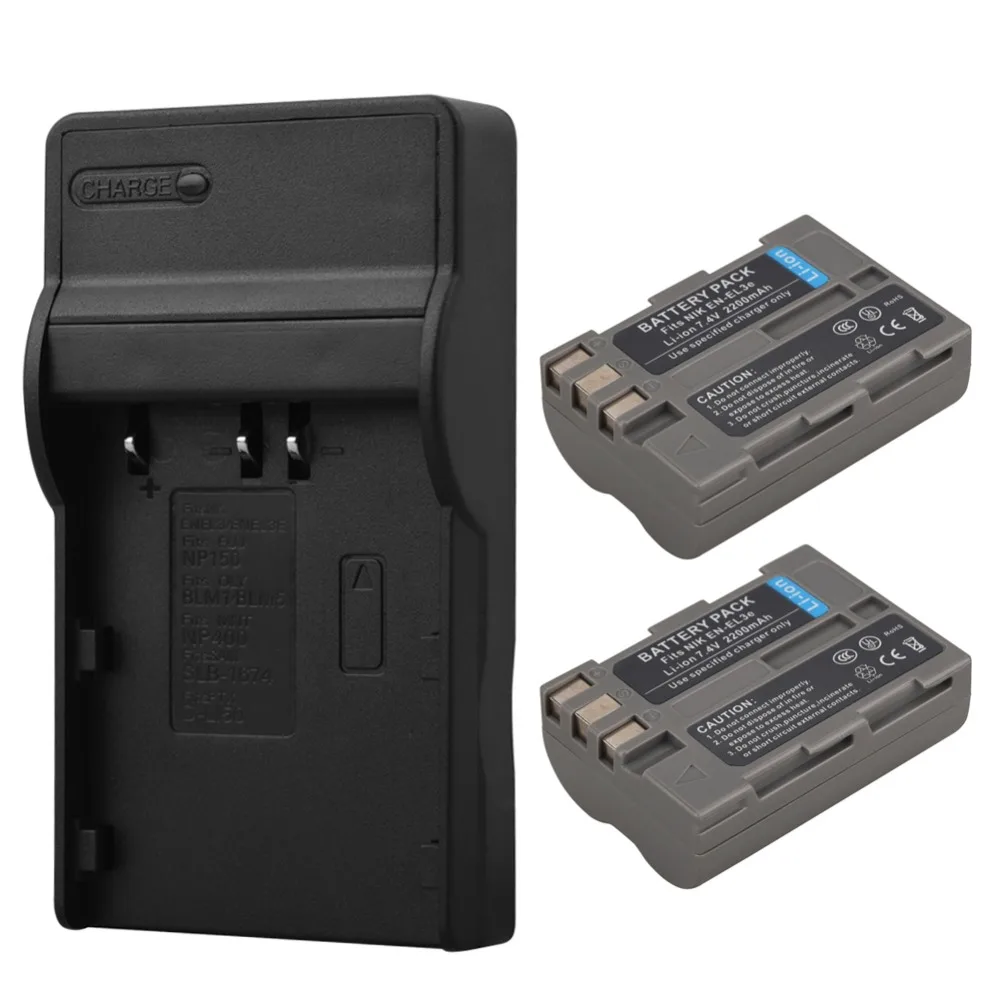 

2200mAhEN-EL3E ENEL3E Camera Battery Pack+Charger for Nikon D90 D80 D300 D300s D700 D200 D70 D50 D70s D100 D-100 D-300 D-70 D-90