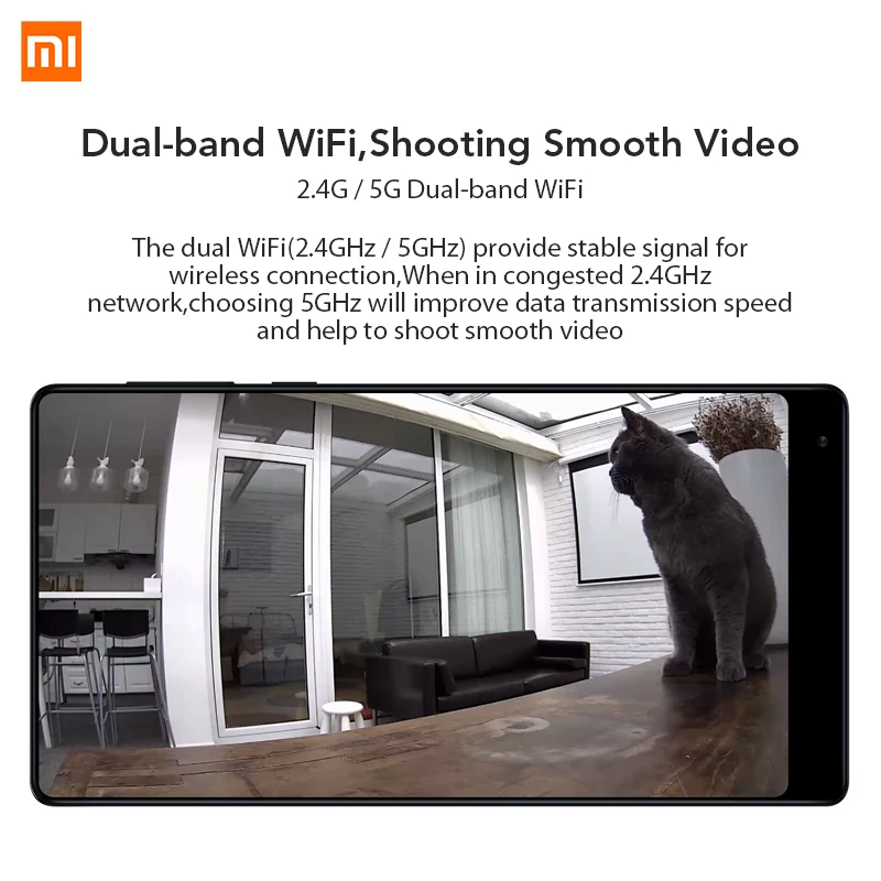 Камера видеонаблюдения Xiaomi Mijia 1080P IP угол обзора 130 градусов ночное видение 2 4