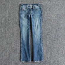 Весенние женские модные обтягивающие винтажные повседневные джинсы с низкой талией и эффектом потертости, женские модные хлопковые брюки