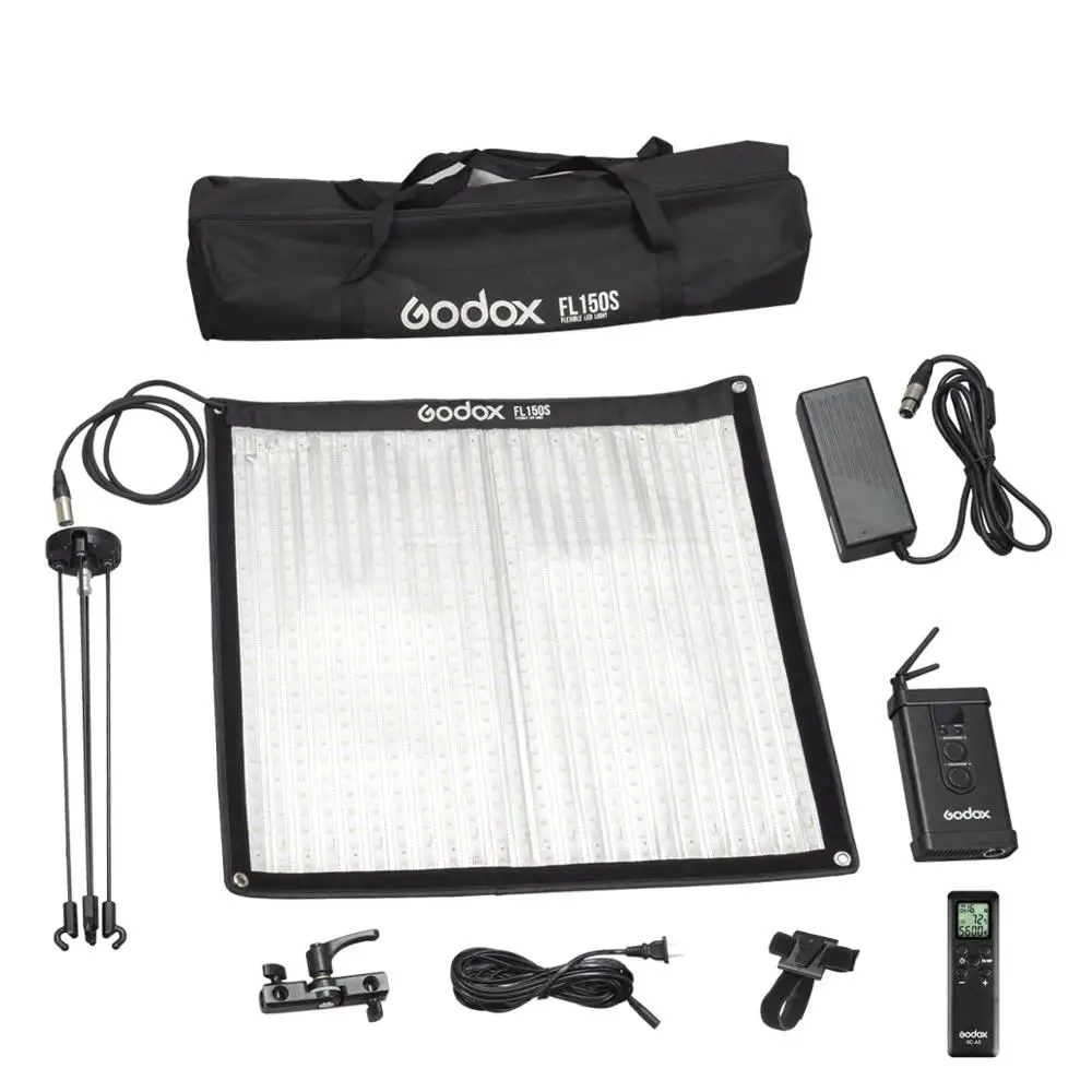 Godox FL150S 60*60 см+ Сотовый софтбокс с решеткой гибкий портативный светодиодный видео свет+ пульт дистанционного управления двухцветный 3200 K-5600 K