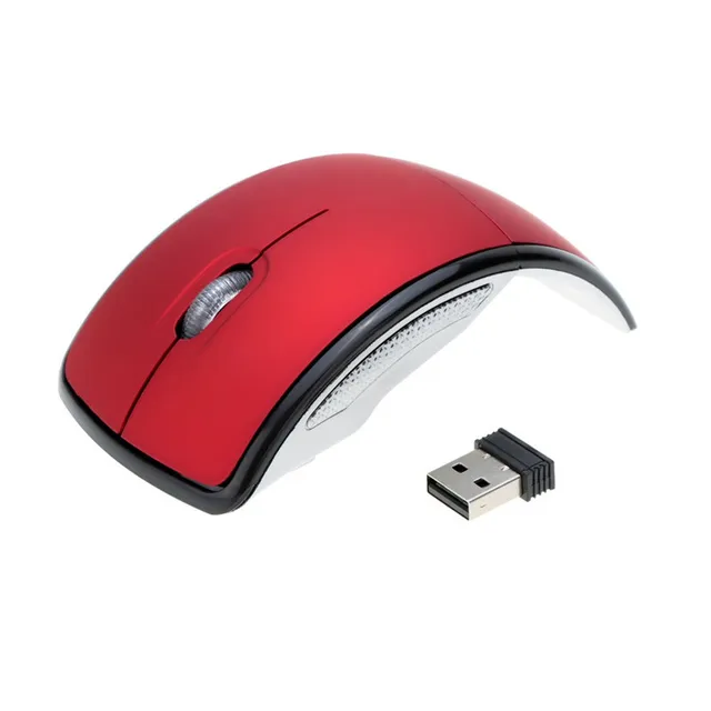 2.4Ghz USB Wireless Mouse Unique Folded Design Laptop Mice 10m Work