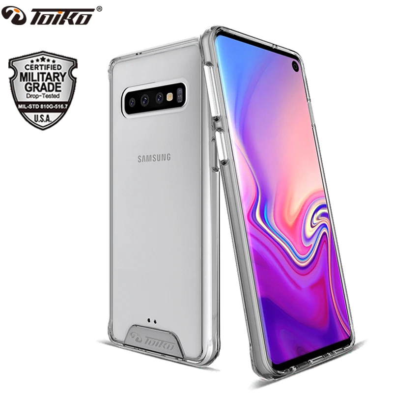 Прозрачные противоударные Чехлы toyko Chiron для samsung Galaxy S10 S10e S10 Plus, защитная оболочка из поликарбоната, ТПУ, бампер, аксессуары для телефона, чехол