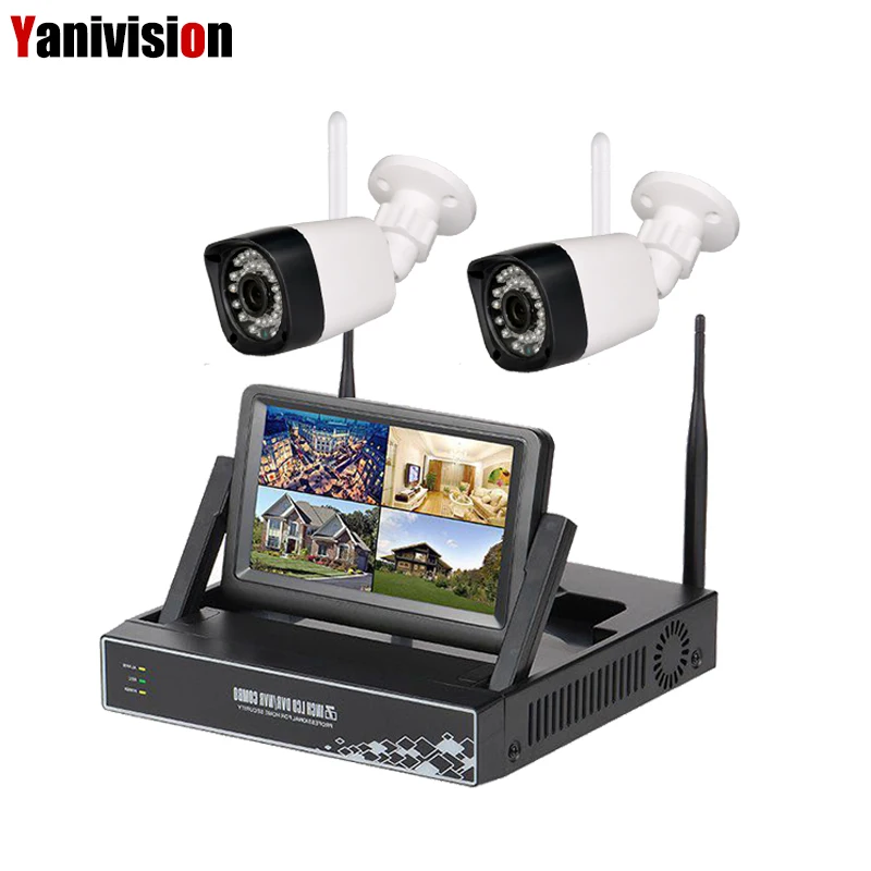 Buy 7 inch LCD Display 4CH 1080P WiFi NVR CCTV
