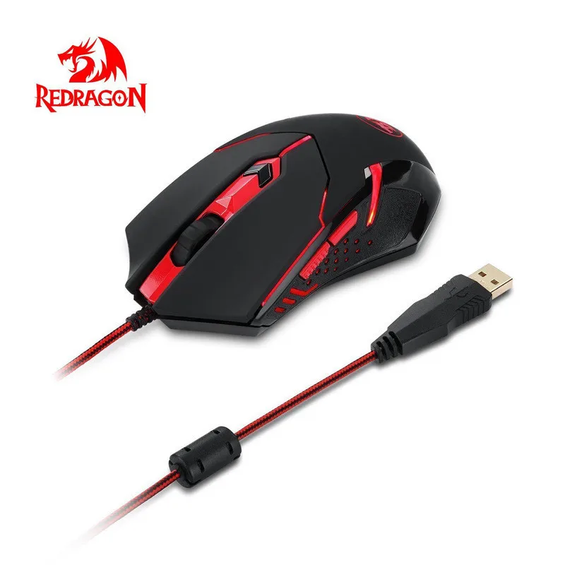 Мышь игровая Redragon M601 CENTROPHORUS-3200 dpi игровая мышь черная для ПК 6 кнопок Настройка веса#20