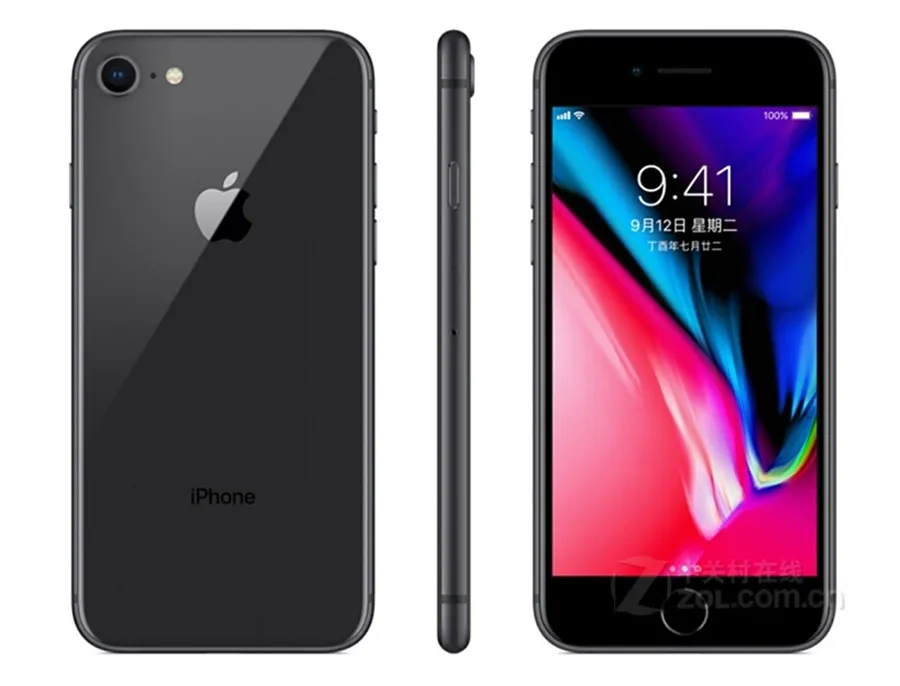 Apple iPhone 8 заводской разблокированный мобильный телефон LTE 4,7 дюймов шестиядерный IOS A11 12 МП ОЗУ 2 Гб ПЗУ 64 Гб отпечаток пальца iPhone8