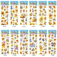 12 листов/партия, 3d Мультяшные детские наклейки с Винни-пухом, игрушки, Пузырьковые наклейки, милые наклейки для учителя, Детские Подарочные наклейки