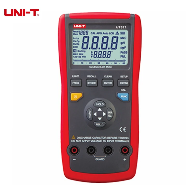 

UNI-T UT611 UT612 LCR Digital Meter Inductance Capacitance Resistance Frequency Tester Auto LCR Smart Check and Measurement