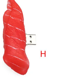 usb флеш-накопитель 128 ГБ memoria usb 2,0 лосось суши еда usb флешка 4 ГБ 8 ГБ 16 ГБ Флешка 32 Гб Флешка 64 Гб подарок - Цвет: H