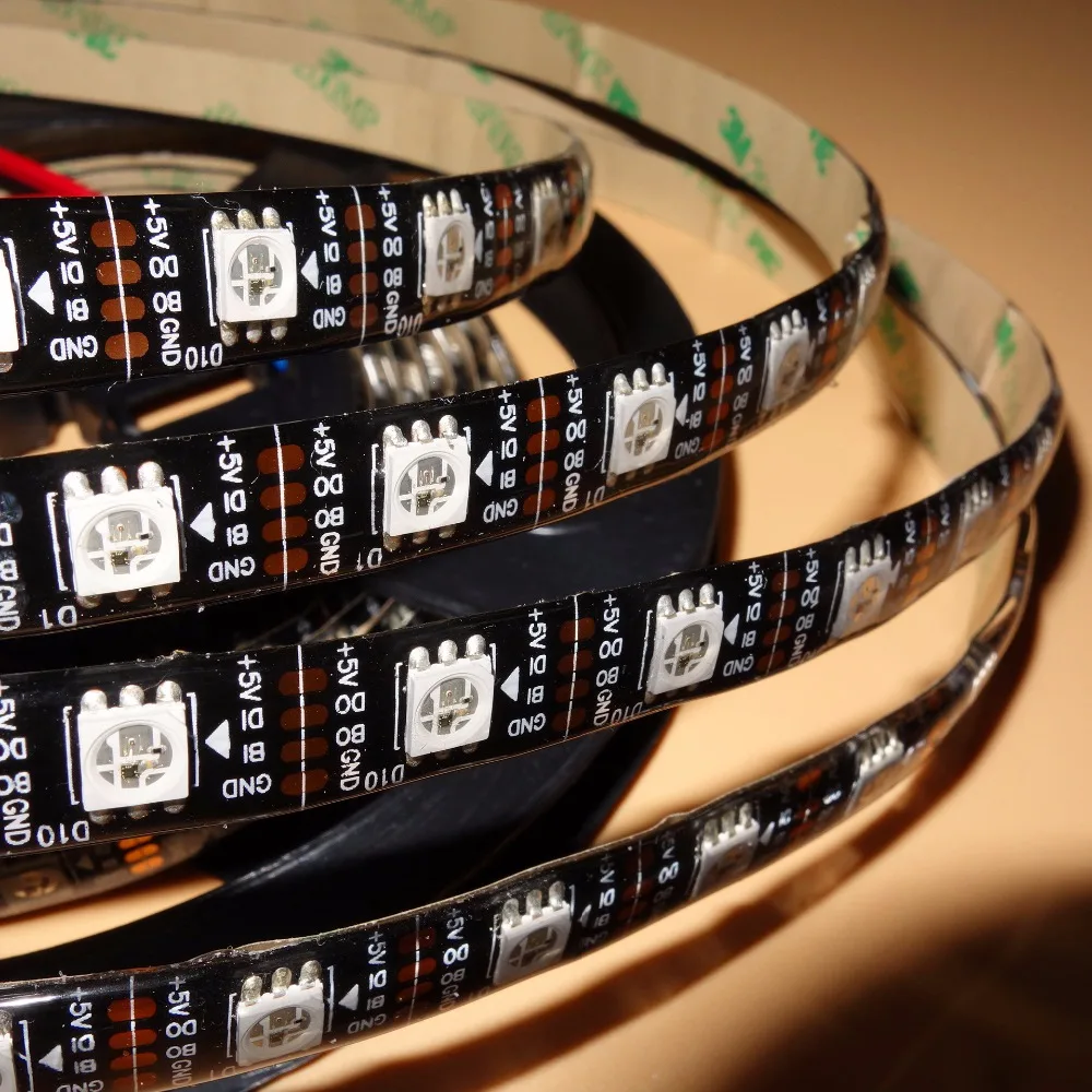 4 м/катушка Адресуемая 60 светодиодов/м DC5V WS2813 RGB светодиодная Пиксельная полоса