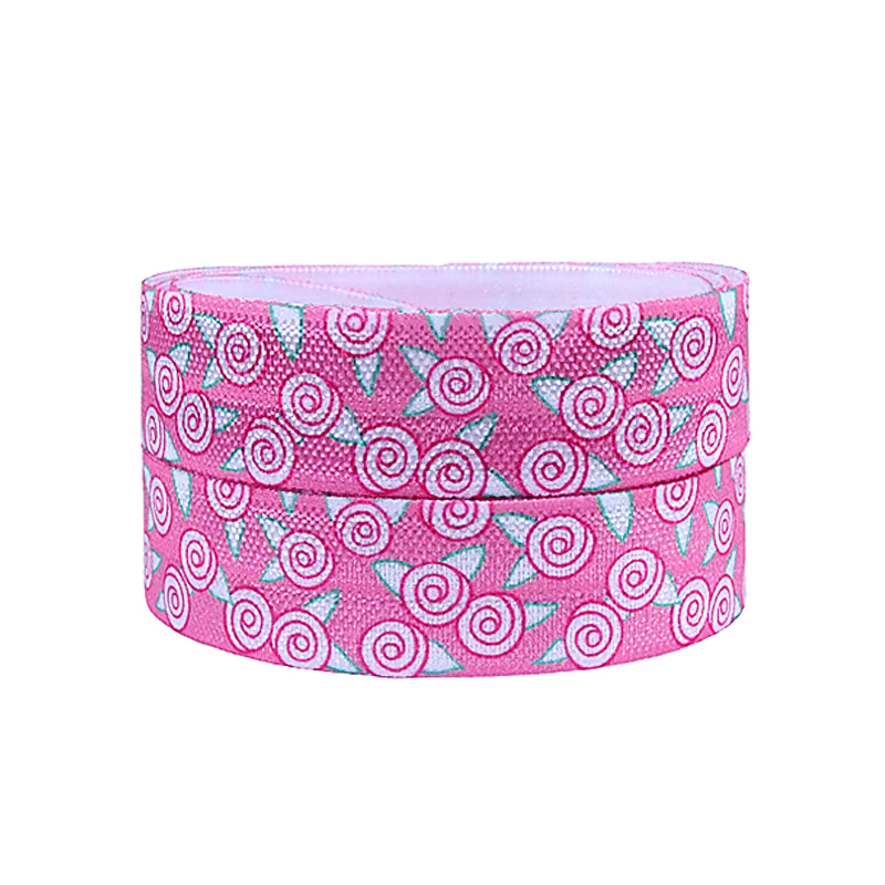 

FLRA ElasticFLORA RIBBONS tiny flower fold over elastic ribbon for hair ties