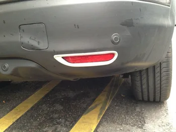 

Exterior Accessories ABS Chrome Car Auto Rear Tail Fog Light Lamp Cover Trim 2pcs fit For Nissan Qashqai J11 2014 2015 2016