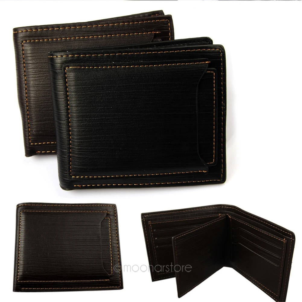 

2018 High quality Small Vintage Wallet Brand High Quality Vintage Designer Cowhide Leather Men Short Coin Purse Wallet #920