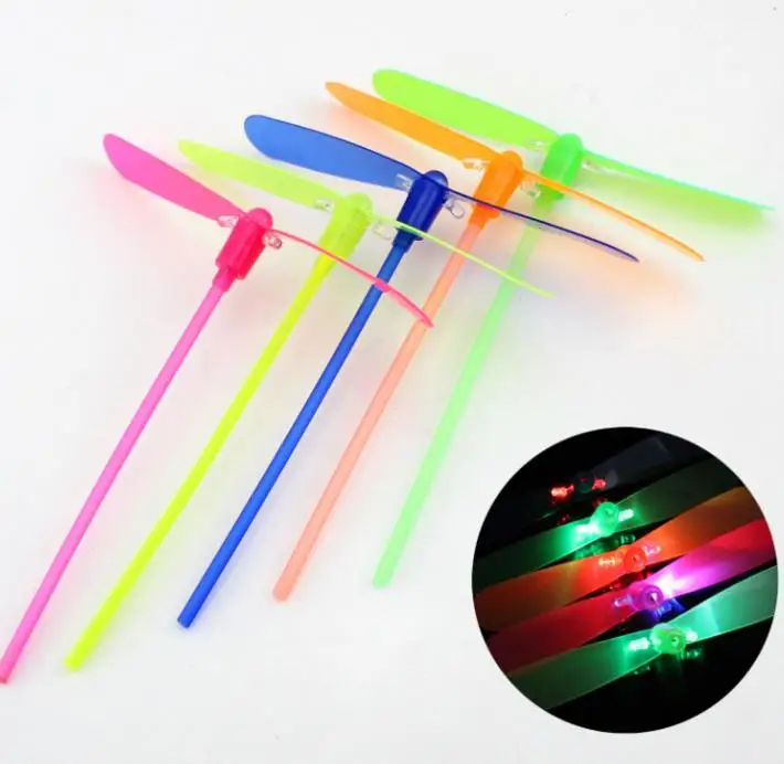 LED Flashing Flying Dragonfly Toy Plastic Helicopter Boomerang Children kids Party Christmas