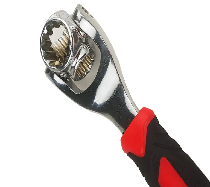 48 in 1 Dog bone multifunctional socket wrench Rolling type 360 Degree Rotary Anti-skid Spanner auto outdoor home tool | Инструменты