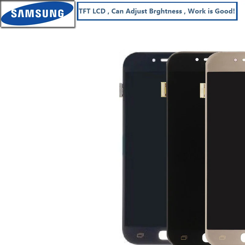 

Can Adjust Brightnes LCD DISPLAY For SAMSUNG GALAXY A5 2017 LCD A520 A520F SM-A520F Digitizer Touch Screen Assembly