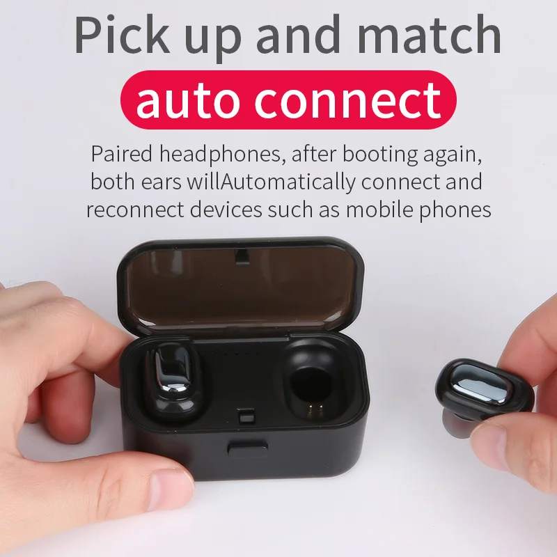TWS L1 QS1 Dual V5.0 беспроводные наушники Bluetooth 3D стерео звук с двойным микрофоном и