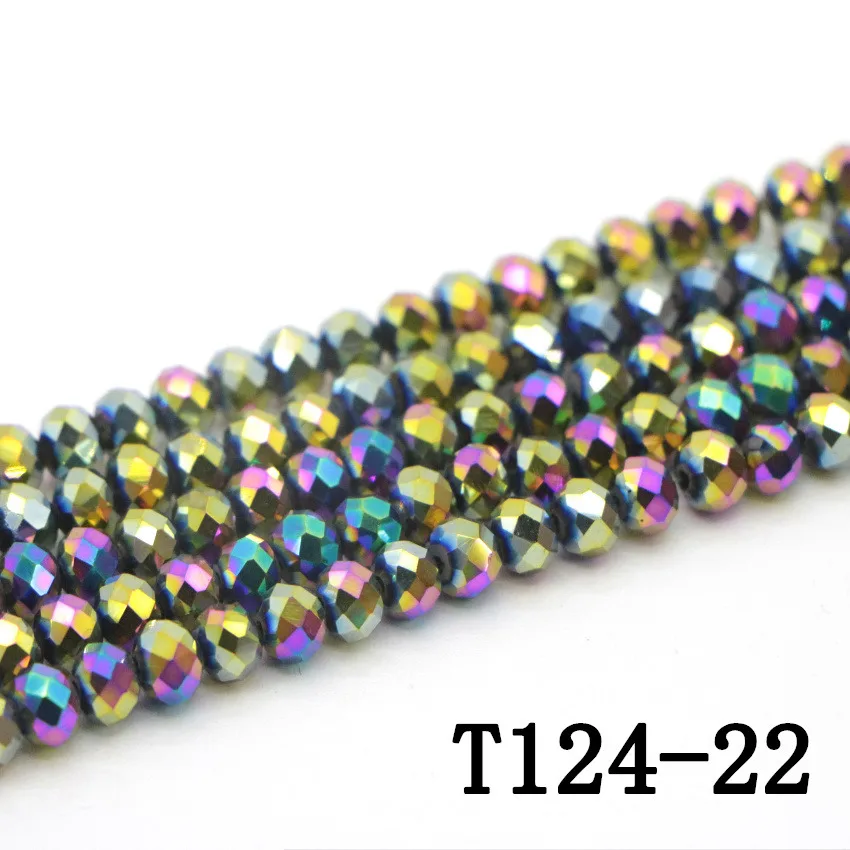 22 Natural seven color gold blue Croatia AB crystal beads (4)(1)