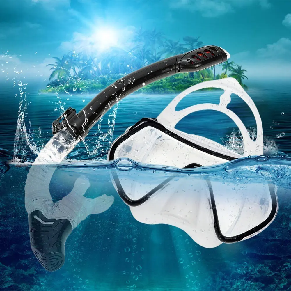 Дайвинг маска подводное плавание Anti-Fog очки набор силиконовый Плавательный Бассейн Рыбная ловля оборудования