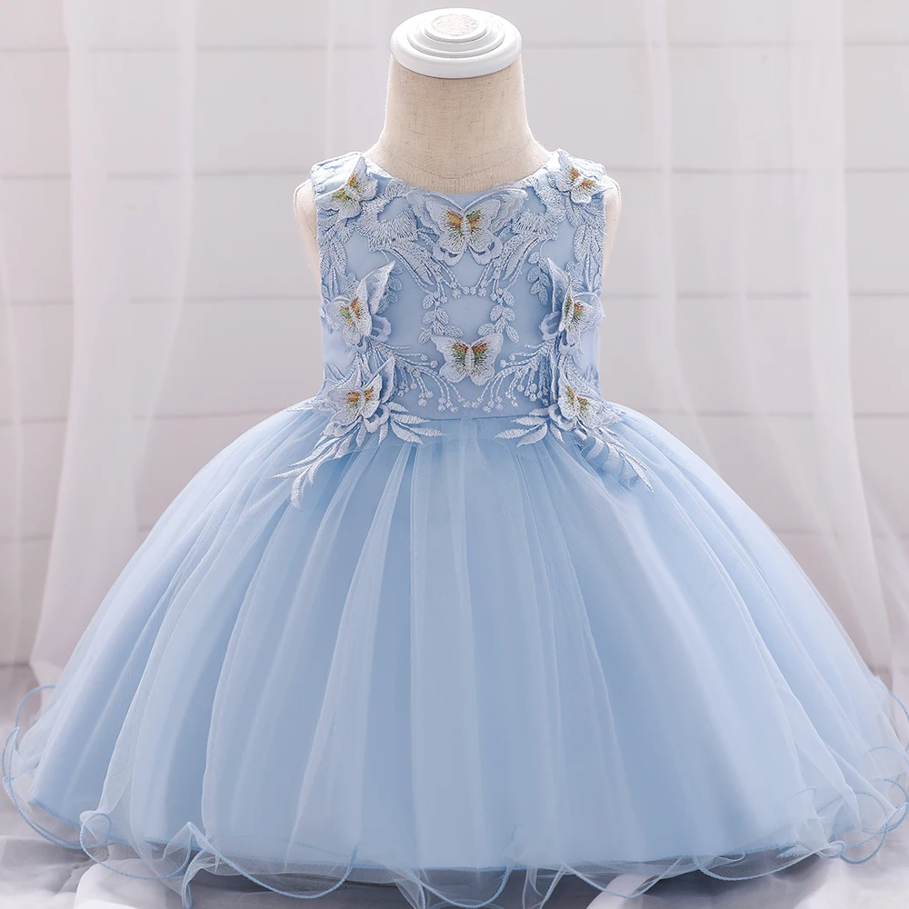 Детское платье года, летнее платье принцессы для маленьких девочек, платье на день рождения для девочек 1 года, детское платье на крестины, вечерние для новорожденных