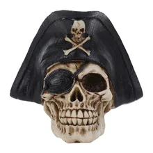 2018 Limited Hot Sale Mrzoot Resin Craft Statues For Decoration Skull Pirate Crearive Bar Halloween