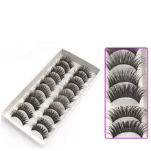 2 коробки/20 пар Накладные ресницы длинный участок натуральные Толстые Накладные ресницы макияж инструмент высокого качества ресницы из фибры