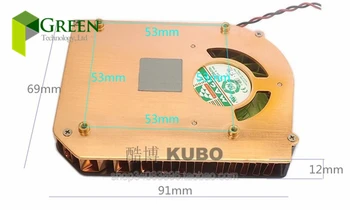 

Free by DHL 10pcs NEW MAGIC MGA5012XB-010 69mm x 91mm Graphics card Cooling fan with Pure cupper Heat sinks 12V 0.19A 2pin