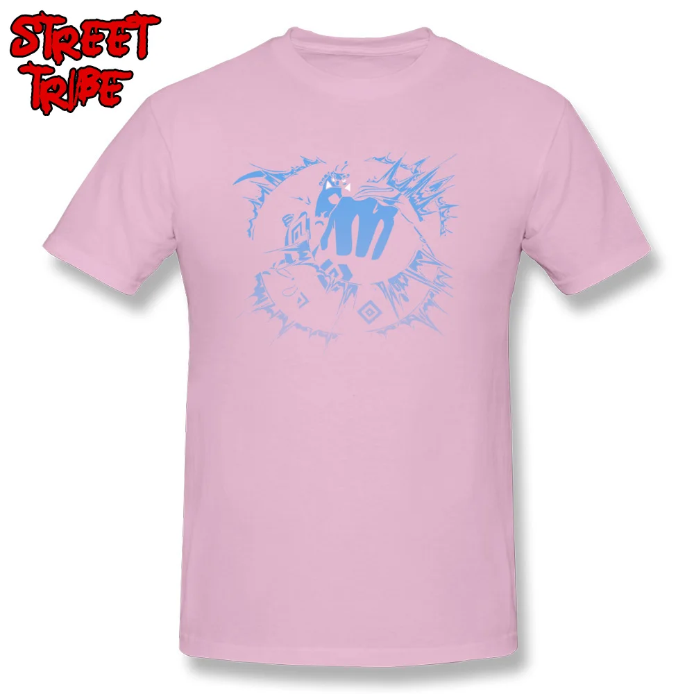 Fishman Punch comfortable Top T-shirts for Men 100% Cotton Summer/Fall Tees Customized T-shirts Short Sleeve Discount Crew Neck Fishman Punch pink