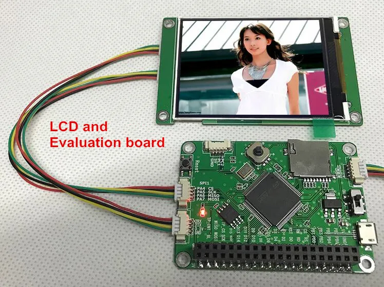 

RGB STM32 Test board 4.3 inch TFT LCD display screen 480x800 Resistive Capacitive touch panel IPS full view 24 bit RGB888 LG4572