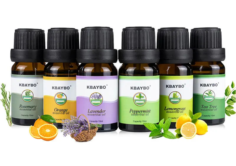 DEKAXI Ароматерапия масло увлажнитель эфирное масло для диффузора 6 видов аромат апельсина лаванды мяты перечной Лемонграсс чай
