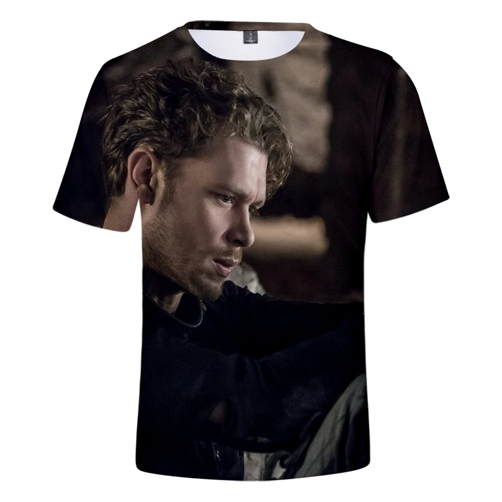 Новое поступление Niklaus Mikaelson 3D Футболка с принтом для мужчин/женщин дышащая индивидуальная футболка с круглым вырезом пара свободные топы Плюс Размер