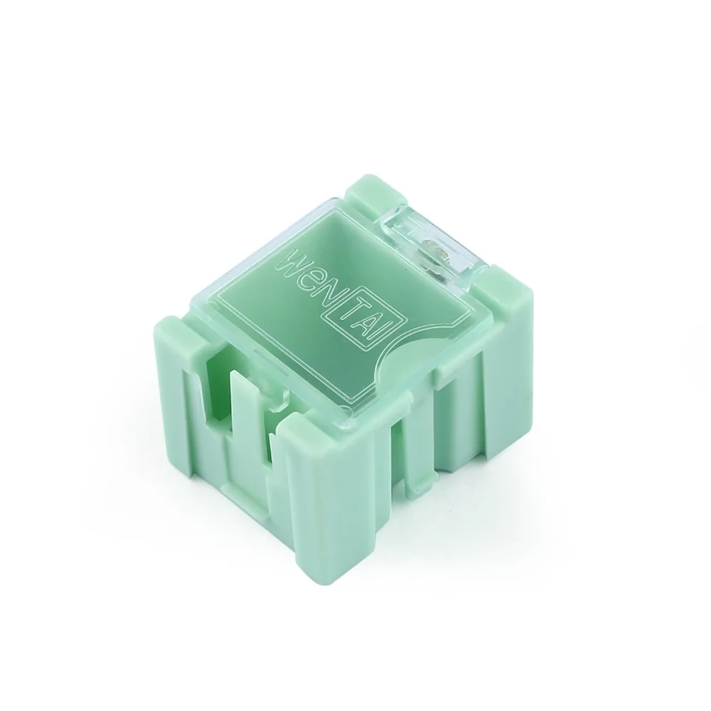 50 piezas pequeña herramienta tornillo objeto componente electrónico caja de almacenamiento caja de laboratorio SMT SMD aparece automáticamente el contenedor de parche