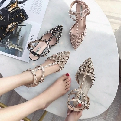 

2019 spring new fashion wild casual shoes high heel women