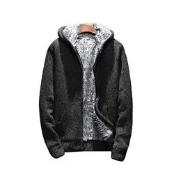Laamei 2018 мужской осень-зима модный бренд с длинным рукавом/с капюшоном толстые вязаные высокое качество держать теплый свитер Для мужчин