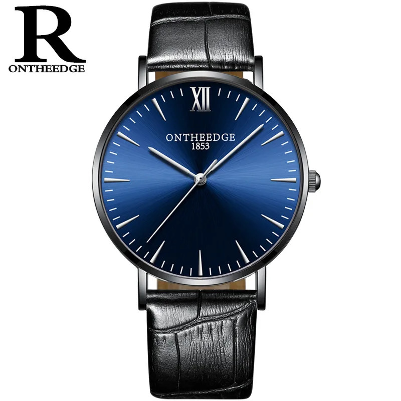 

Relojes Hombre men wristwatch Montre homme Luxury simple thin waterproof watches Men Leather quartz watch