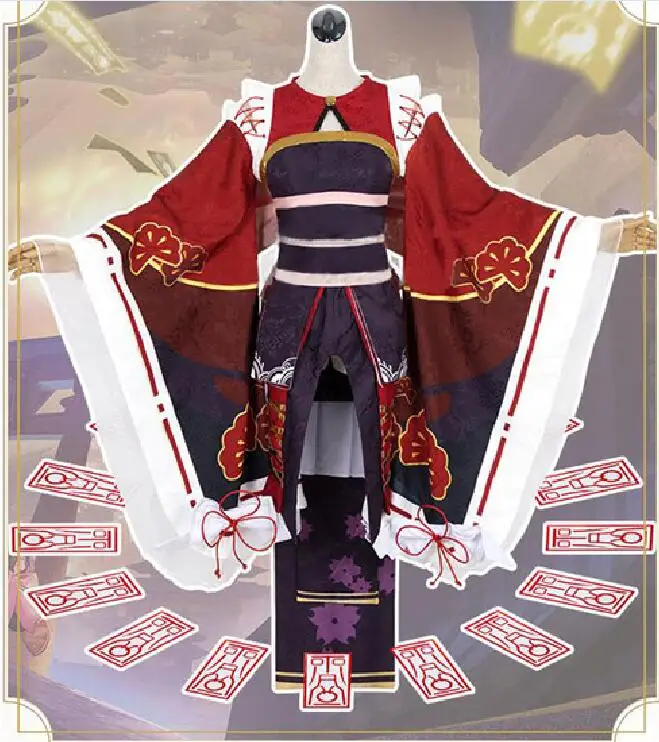 Косплей мобильная игра Onmyoji Equinox цветок SSR Пробуждение японское кимоно Cos
