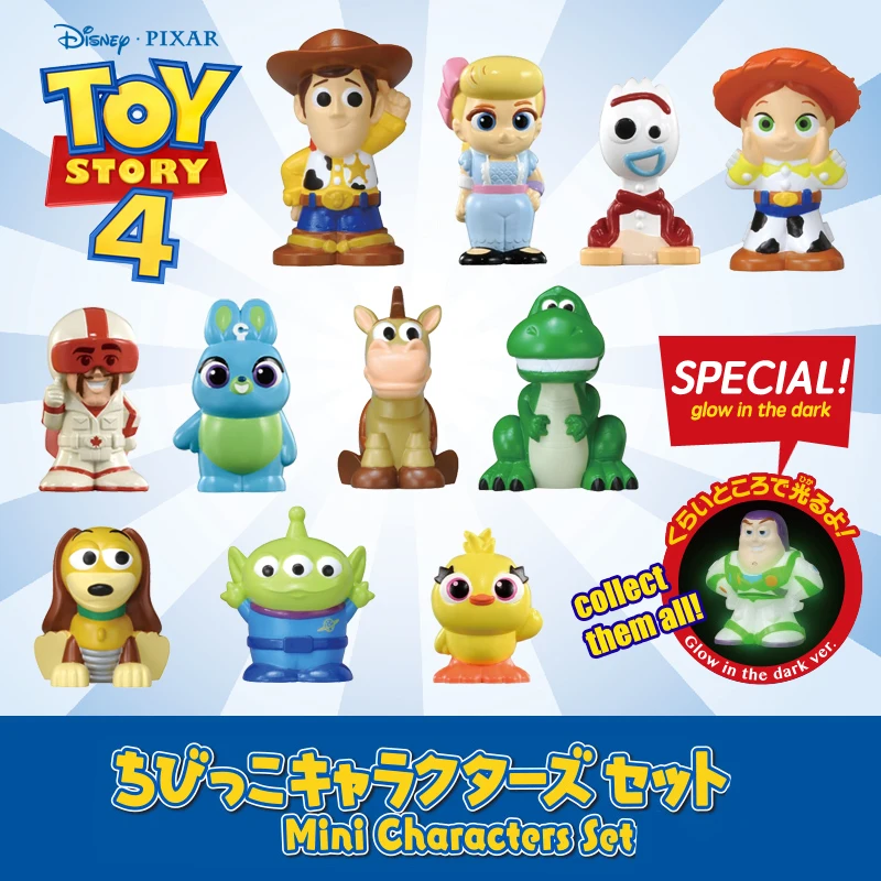 

Takara Tomy Toy Story 4 Finger Puppet Collection Figures 4cm Buzz/Forky/Ducky/Bo Peep/Rex/Bunny/Slinky Dog Blind Box