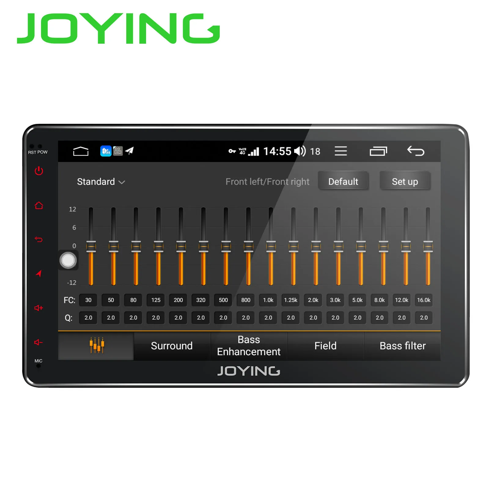 Excellent JOYING Android 8.1 2 din car radio player with DSP 4GB+64GB GPS 10.1" IPS universal head unitGPS SWC HD BT built in 4G autradio 4